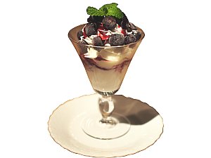 ブルーベリーパフェ